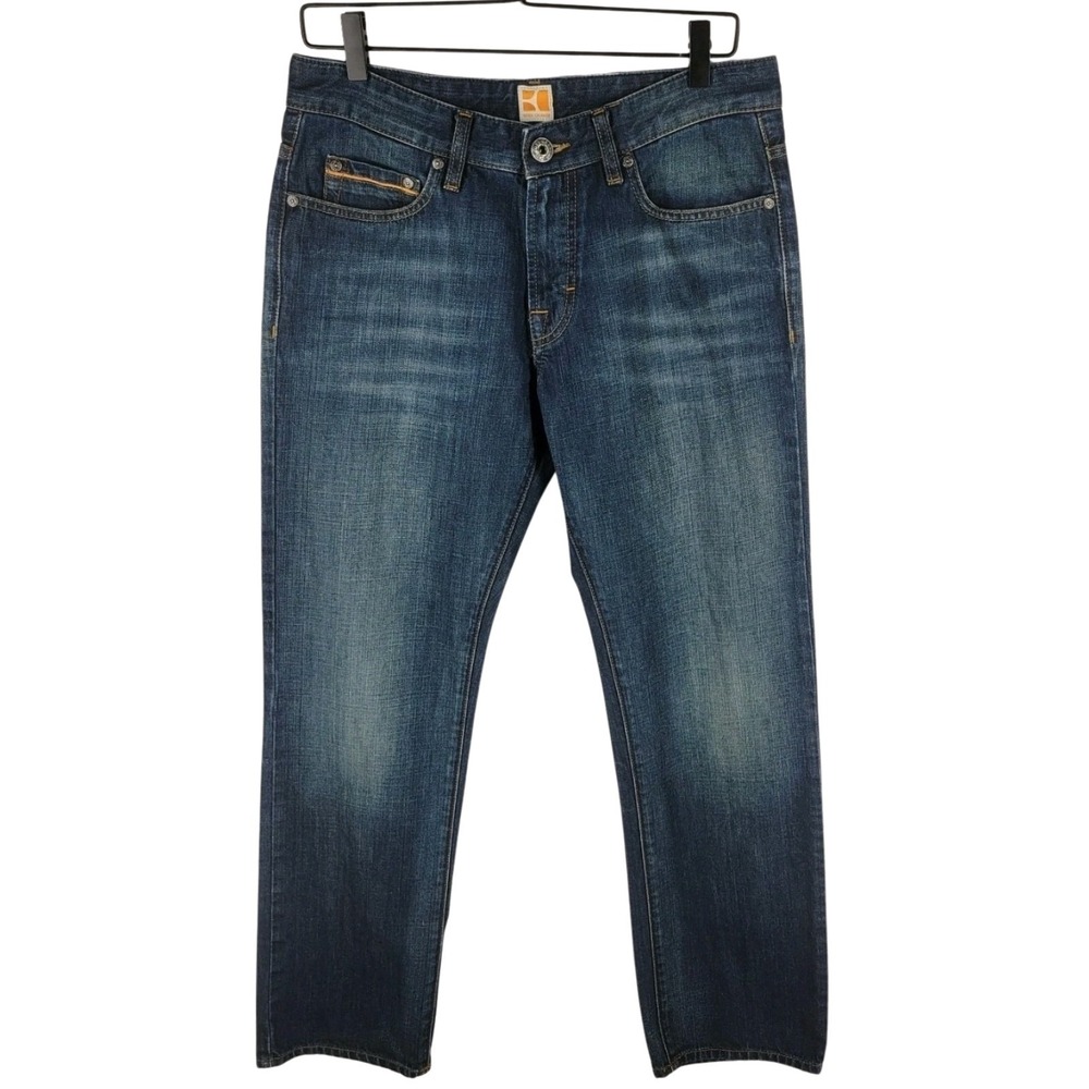 Boss Orange Jeans Mens 32x30 Blue Regular Fit Denim Casual Modern